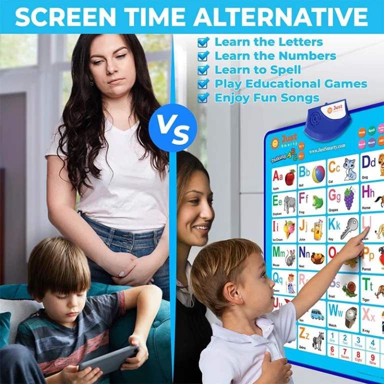 Alphabet Wall Chart for Toddlers 1-3 ABCs & 123s Kids Learning Toy Educational Gift for Infant Ages 1 2 3 4 5 Speech Therapy for Kids 1-3 Autism Toys for Toddlers 3-4 1