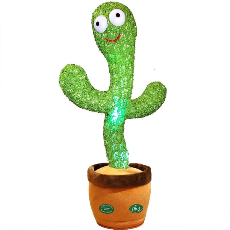 Dancing Talking Cactus Mimicking Toy,Talking Repeat Singing Sunny Cactus Toy 120 Pcs Songs for Baby 15S Record Your Sound Sing+Dancing+Recording+LED 1