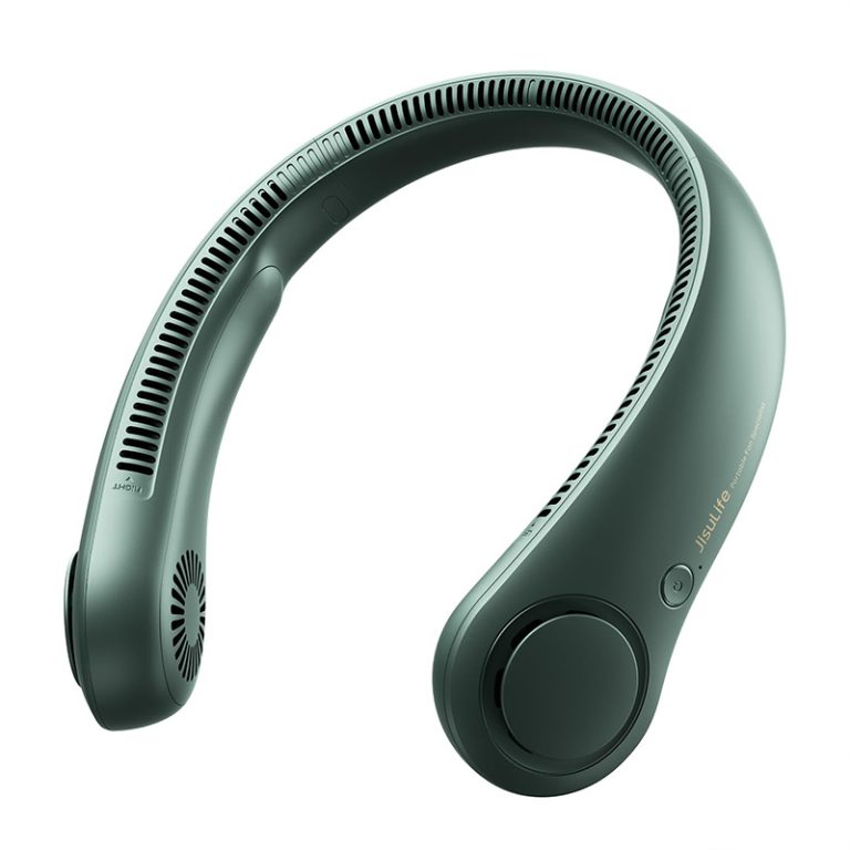 Portable Neck Fan, Hands Free Bladeless Fan, 5 Speeds, 4000 mAh Battery Operated Wearable Personal Fan, Twistable,2
