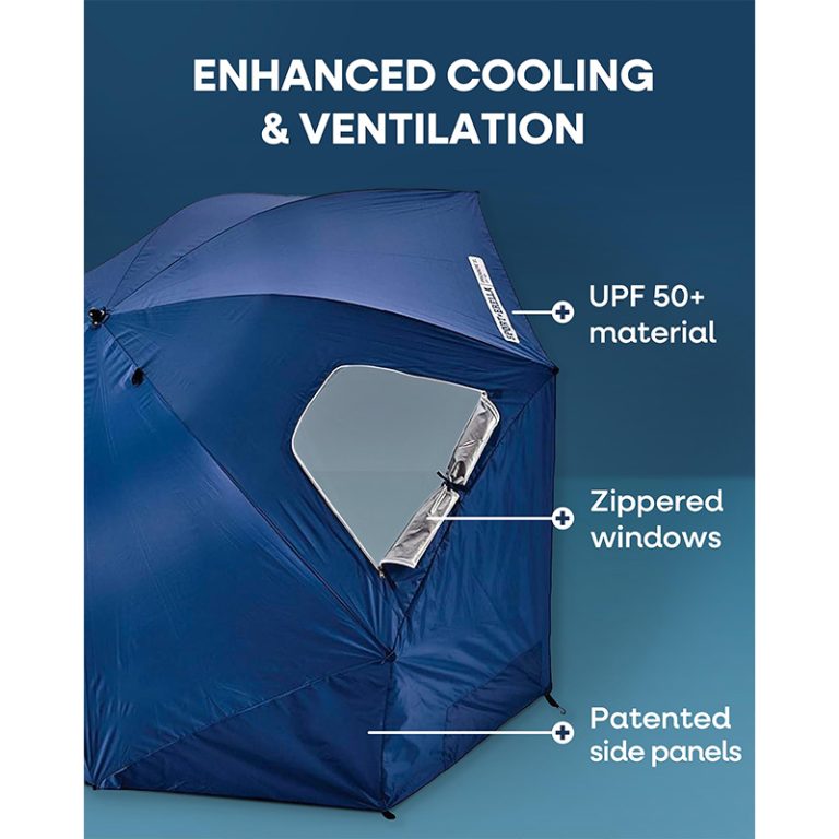 Premiere XL UPF 50+ Umbrella Shelter for Sun and Rain Protection4